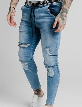 Vaquero Siksilk elastico para hombre