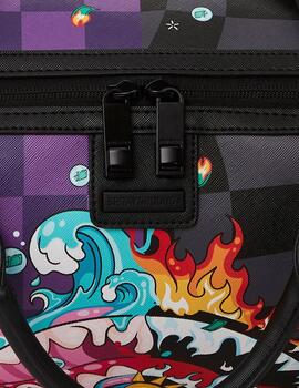Bolso pequeño Sprayground multi estampado Crazy Eyes Duffle
