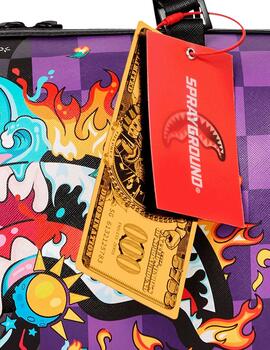 Bolso pequeño Sprayground multi estampado Crazy Eyes Duffle