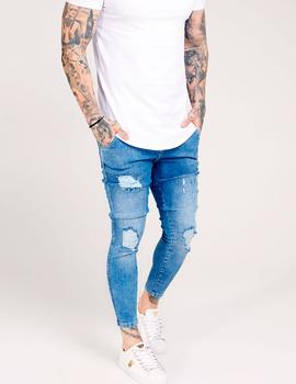 Vaquero Siksilk Distressed Skinny para hombre