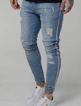 Vaquero Siksilk Low Rise Denims azul para hombre