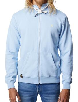 Chaqueta cremallera Altona Dock azul bebé para hombre