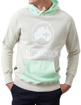 Sudadera Altona Dock Australia bicolor beige verde