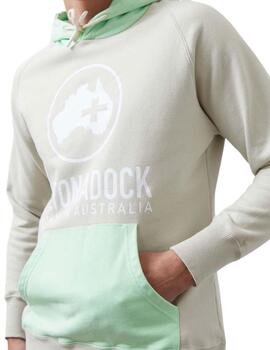 Sudadera Altona Dock Australia bicolor beige verde