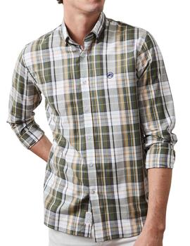 Camisa Altona Dock cuadros verdes para hombre