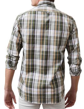 Camisa Altona Dock cuadros verdes para hombre