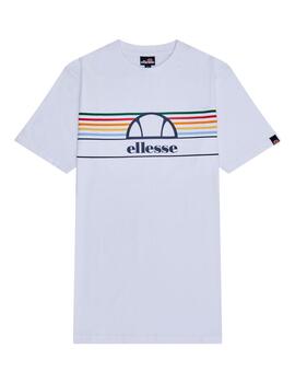 Camiseta Ellesse Lentamente blanca a rayas