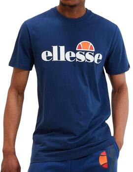 Camiseta básica Ellesse azul marino logo grande