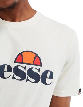 Camiseta básica Ellesse beige logo grande