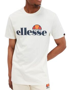 Camiseta básica Ellesse beige logo grande