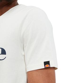 Camiseta básica Ellesse beige logo grande