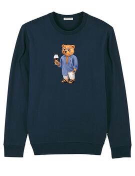 Sudadera del oso Baron Filou azul marino