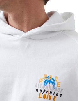 Sudadera Altona Dock Peace blanca para hombre