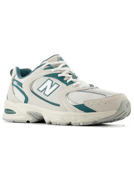 Zapatillas New Balance 530 blancas con verde