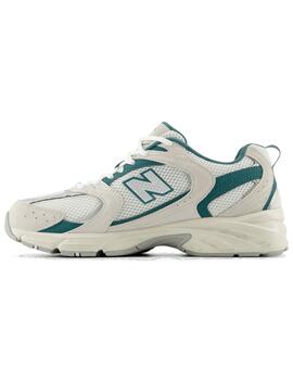 Zapatillas New Balance 530 blancas con verde