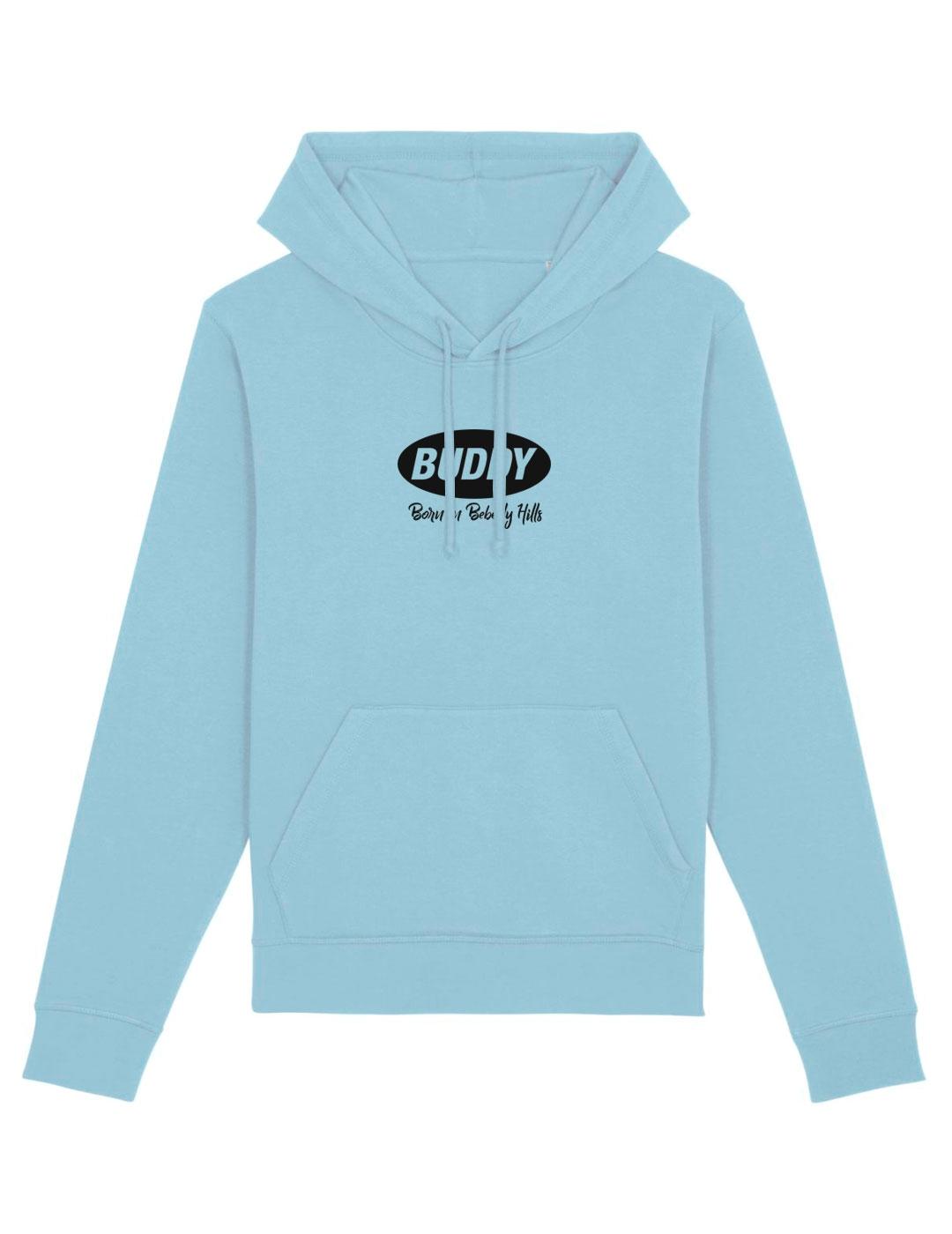 Sudadera Buddy Beverly Hills azul con capucha