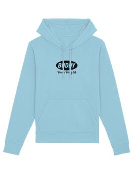 Sudadera Buddy Beverly Hills azul con capucha
