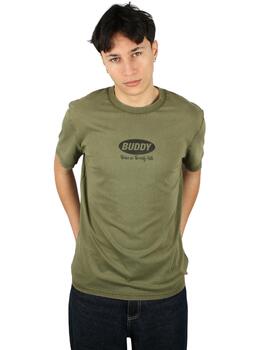 Camiseta Buddy Beverly Hills verde desgastado