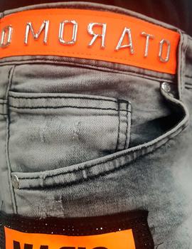 Pantalón corto Mario Morato cinturón naranja hombre