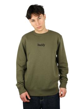 Sudadera Crew Buddy HD verde khaki para chico