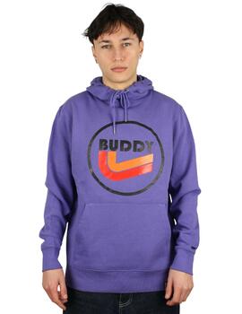 Sudadera Buddy Clean Hoodie morada