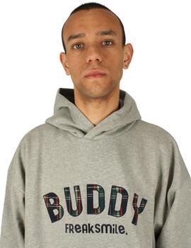 Sudadera Buddy Freak Smile Oversized gris