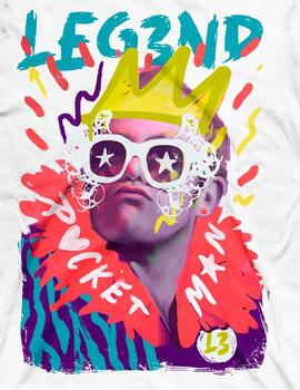Camiseta Legend Elton John Rocketman blanca
