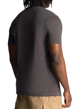 Camiseta básica Lyle Scott gris oscura para hombre