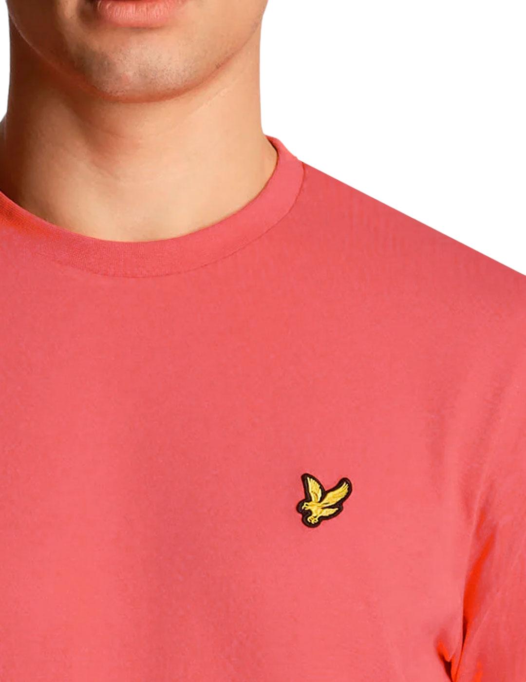 Camiseta Lyle Scott rosa fucsia para hombre