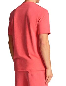 Camiseta Lyle Scott rosa fucsia para hombre