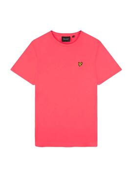 Camiseta Lyle Scott rosa fucsia para hombre