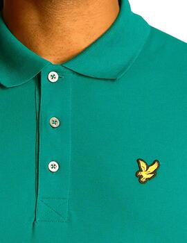 Polo Lyle Scott verde manzana para hombre