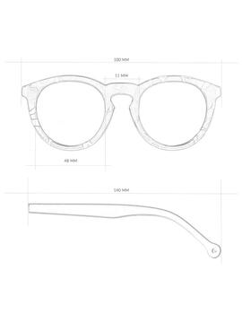 Gafas Parafina Mar Amber Solid Blue