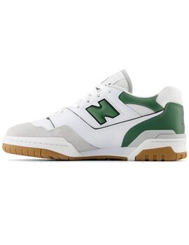 Zapatillas New Balance 550 blancas con verde