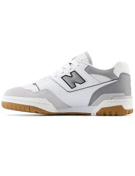 Zapatillas New Balance 550 blancas con gris