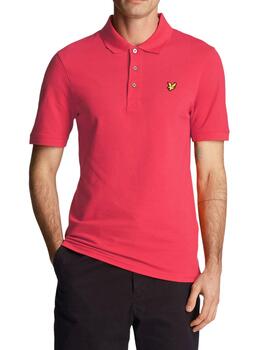 Polo Lyle Scott rosa fucsia para hombre