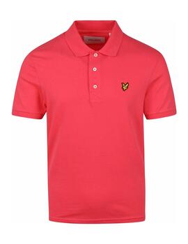 Polo Lyle Scott rosa fucsia para hombre