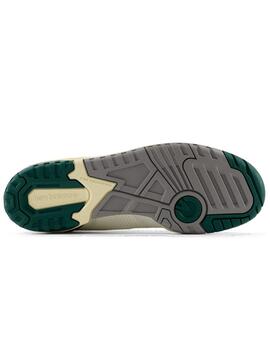 Zapatillas New Balance 550 blancas con verde