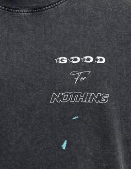 Camiseta Oversized Good For Nothing negra