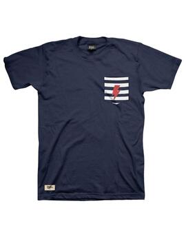 Camiseta Glint azul con bolsillo marinero