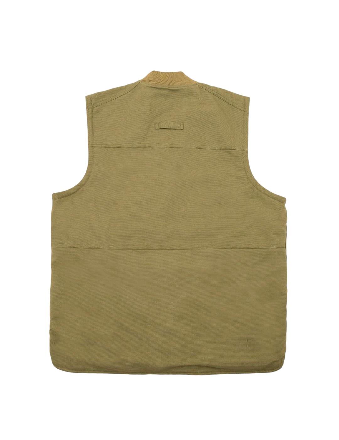 Chaleco Caterpillar oversized verde oliva