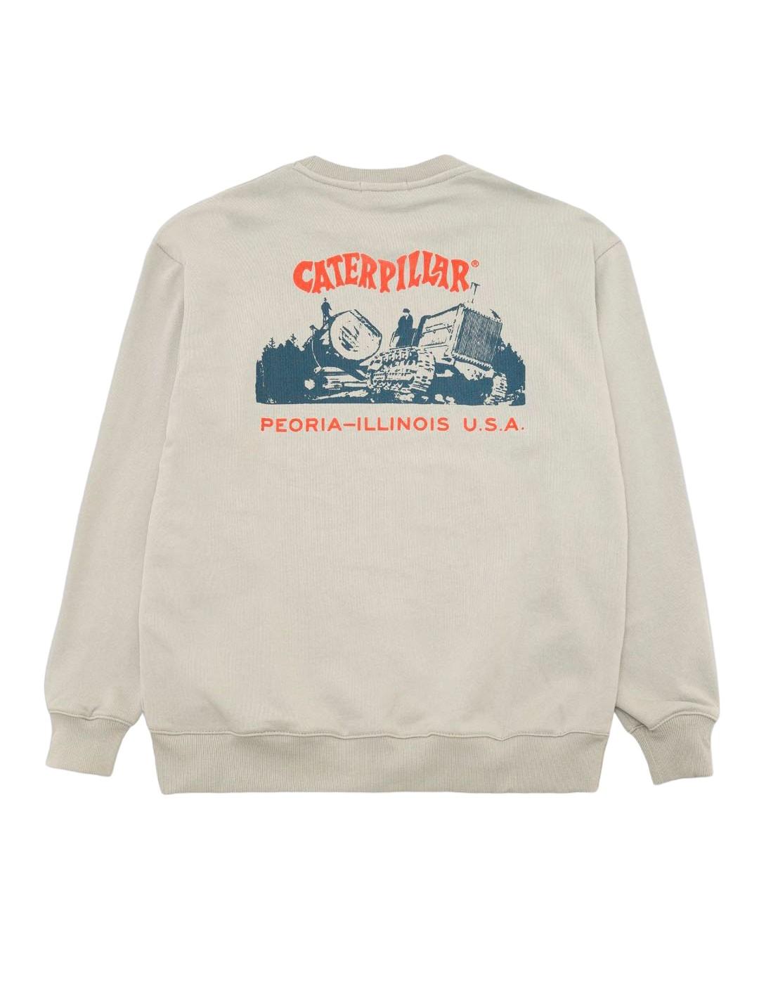 Sudadera oversized  Caterpillar Holt gris