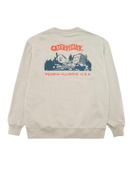 Sudadera oversized  Caterpillar Holt gris