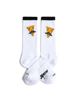 Calcetines blanco Jimmy Lion con Pizzas