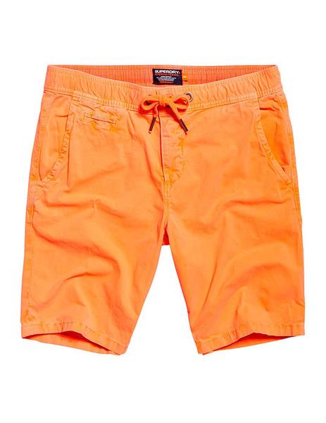 Bermudas Superdry naranja fl or para hombre