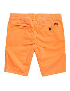 Bermudas Superdry naranja flúor para hombre