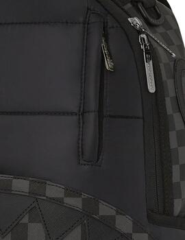 Mochila Sprayground Black Puffer Grey Check