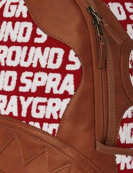 Mochila Sprayground de piel con tejido toalla