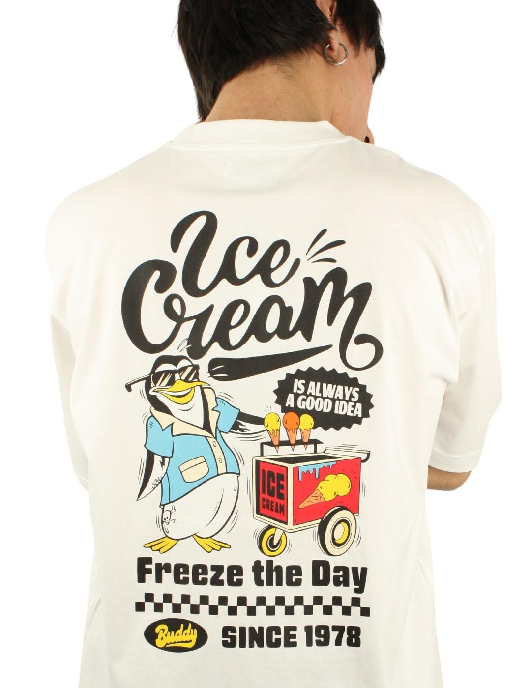 Camiseta Buddy Ice Cream blanca