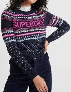 Jersey Oslo Fairisle estampado para mujer